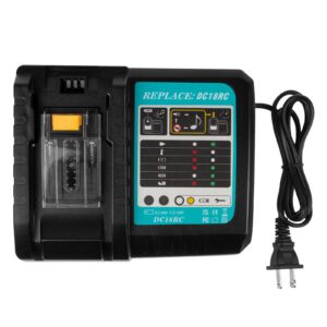 rapid battery charger dc18rc dc18rd dc18ra for makita tools 14.4v-18v lxt li-ion battery bl1815 bl1820 bl1830 bl1850 bl1860 bl1840 bl1430 bl1415