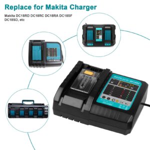 Rapid Battery Charger DC18RC DC18RD DC18RA for Makita Tools 14.4V-18V LXT Li-ion Battery BL1815 BL1820 BL1830 BL1850 BL1860 BL1840 BL1430 BL1415