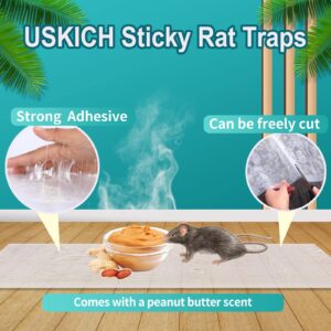 Sticky Mouse Traps Extra Large,Clear Mouse Glue Trap Sticky Traps That Work for Mice and Rats Roaches,47.2x11Inch Heavy Duty Rat Traps Indoor Mouse Sticky Pads with a Peanut Butter Scent(5 Pack)