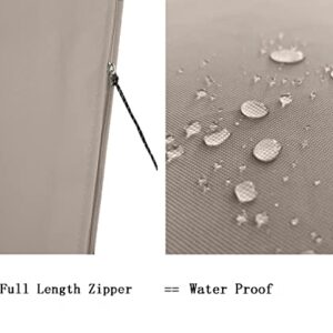 Umbrella Cover for 6ft to 9ft Patio Umbrellas, Waterproof and Durable Market Umbrella Cover with Zipper and Rod