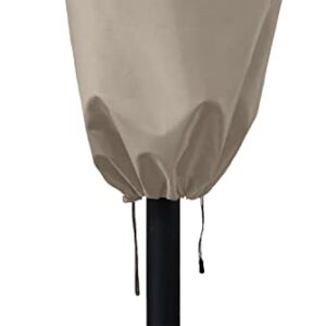 Umbrella Cover for 6ft to 9ft Patio Umbrellas, Waterproof and Durable Market Umbrella Cover with Zipper and Rod