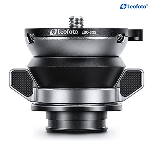 Leofoto LBQ-60S 60mm Leveling Base Half Ball Quick Adjust Leveler Head for Mr Q Ideal for LQ-324C & LQ-365C