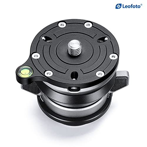 Leofoto LBQ-60S 60mm Leveling Base Half Ball Quick Adjust Leveler Head for Mr Q Ideal for LQ-324C & LQ-365C