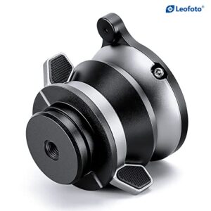 Leofoto LBQ-60S 60mm Leveling Base Half Ball Quick Adjust Leveler Head for Mr Q Ideal for LQ-324C & LQ-365C