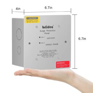 Whole House Surge Protector, Briidea Type 2 Single Phase 120/240 Volt Panel Whole House Surge Protection, Light Commercial/Residential Grade, in NEMA 1 Enclosure