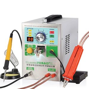 zwjabyy 709ad+ battery spot welder,pulse spot welder,for welding lithium-ion battery pack,equipped with cooling system and intelligent welding function,110v-220v