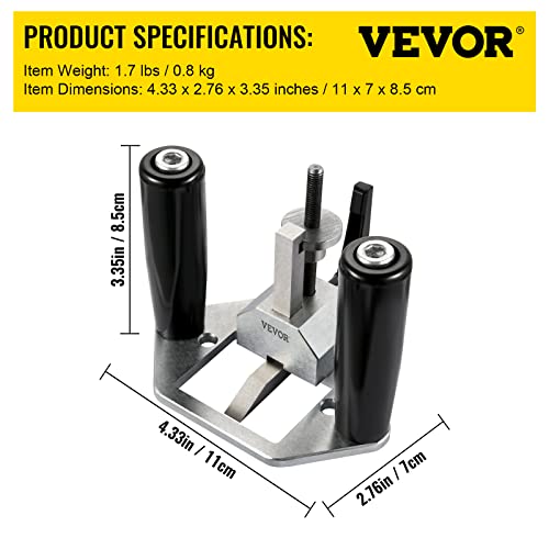 VEVOR Router Plane,Handheld Woodworking Tool, Adjustable Blade Hand Planer, Upgrade Trapezoidal Thread Wood Shaver w/Depth Stop, High Configuration Handheld Woodworking Tool for DIY Industry