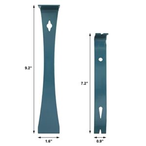 SN-KNIFE 2pc 7-1/4" & 9-1/4 Flat Pry bar, Teardrop Nail Puller,High-Carbon Steel,Gray