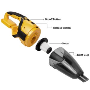 Cordless Vacuum and Hot Glue Gun for Dewalt 20V Max Battery(Battery Not Included)