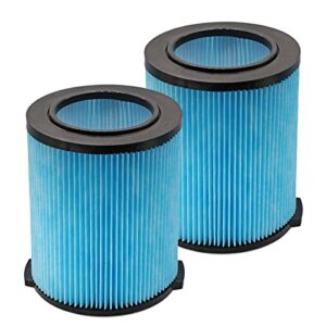 ioyijoi 2 pack vf5000 3-layer pleated paper replacement filter compatible with ridgid 6-20 gallon wet dry vacuums wd1450 wd0970 wd1270 wd09700 wd06700 wd1680 wd1851 rv2400a