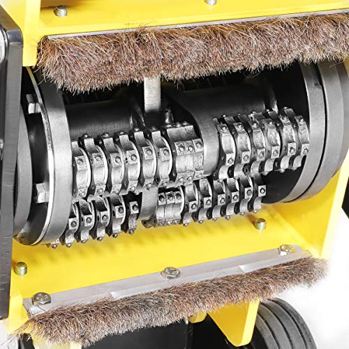 Stark USA 6.5HP Walk Behind Concrete Scarifier Planer Tungsten Carbide Blade Gas 8" Power Grinder Planer Machine Cement Asphalt