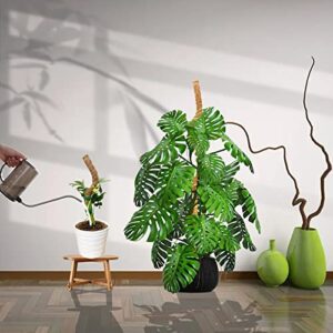 ICoirstream Coir Moss Pole Plant - 2 Pcs 31.5 Inch Coir Moss Pole Bendable and Stackable to 55 Inches - Use Alone or Together. Support Poles for Indoor Climbing Plants