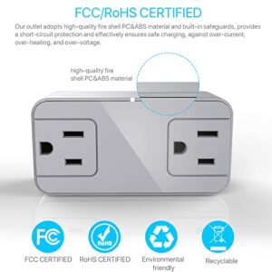 Ehaijia Thermostatically Controlled Dual Outlet, Cold Weather Thermo Plug,Automatic Switch On Below 32°F&Off Over 50°F,Free from Turn Heater On by Yourself in Freezing Weather,Save Energy and Effort