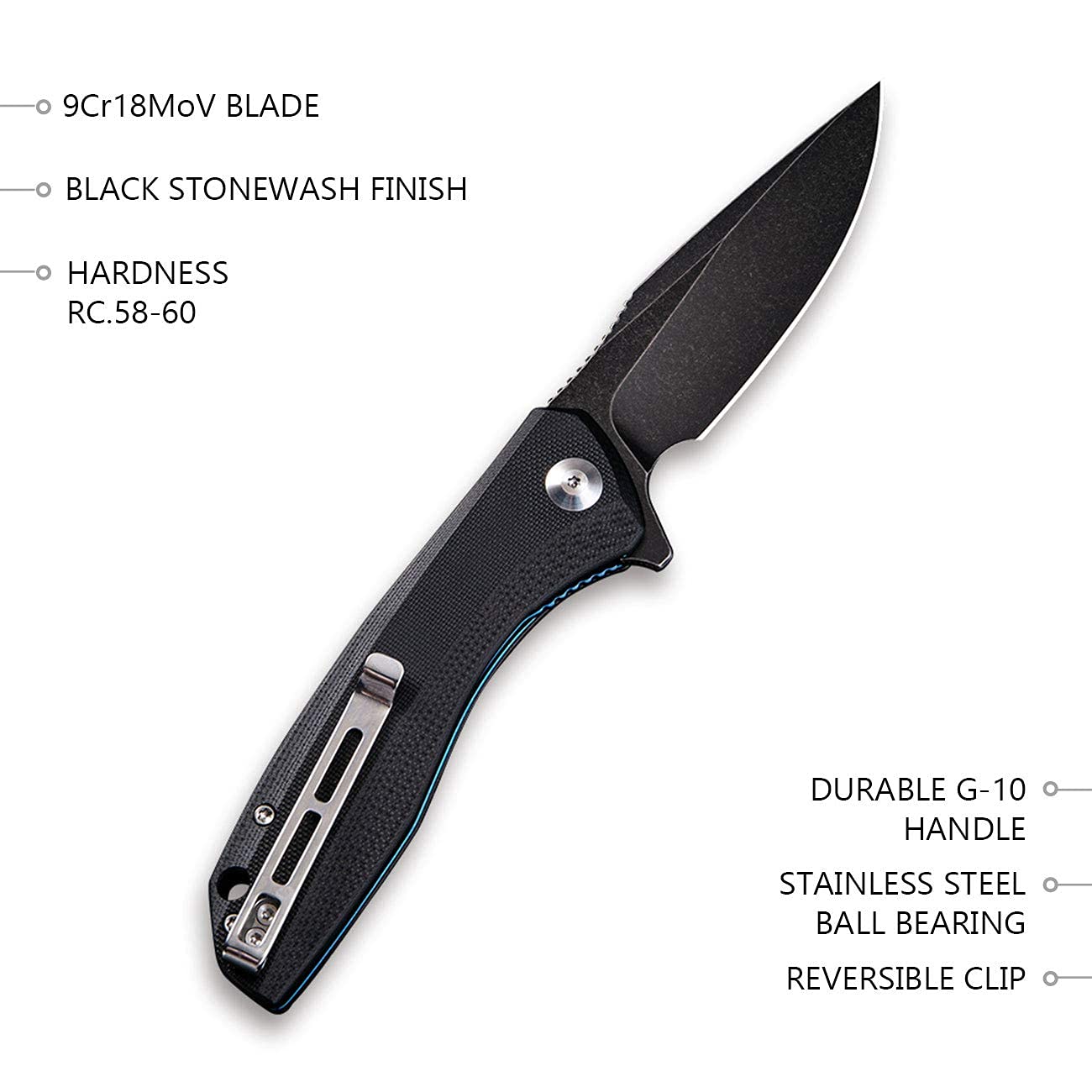 CIVIVI Brazen Tanto Blade Bundled Baklash, Great EDC Knife Set