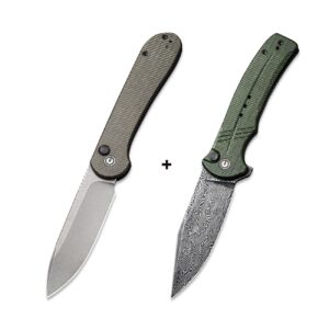 CIVIVI Button Lock Bundled Cogent, Great EDC Knife Set