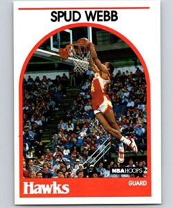 1989-90 hoops #115a spud webb err nm-mt atlanta hawks basketball