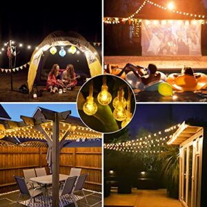 Outdoor String Lights Battery Operated 33FT 100LED Battery Powered String Lights Indoor Waterproof Mini Globe Lights with Remote Timer 8 Lighting Modes for Bedroom Christmas Party Tent Outside Decor