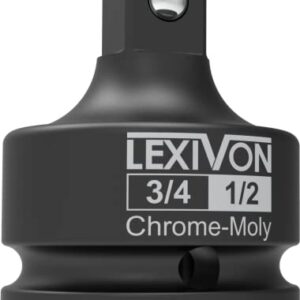 LEXIVON 3/4-Inch Impact Socket Adapter, 3/4" Female x 1/2" Male Reducer | Chrome-Molybdenum alloy steel = Fully Impact Rated (LX-402)