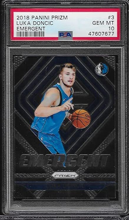 PSA 10 LUKA DONCIC ROOKIE CARD PANINI EMERGENT #3 GRADED PSA GEM MINT 10 MAVERICKS SUPERSTAR PLAYER