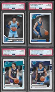 psa 10 ja morant luka doncic anthony edwards lamelo ball donruss 4 card rookie lot graded psa 10 nba superstar players