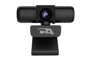 ca essential super hd webcam (wc-3000) - zoom certified usb webcam, 5mp super hd video up to 2592x1944 at 30fps, autofocus & light correction, dual omnidirectional mics