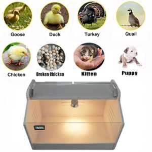 WIONBE Intelligent Brooder Box 10-15 Newborns Chicks Quail Birds Small Animals Manual Incubators Poultry Heater Breeding Box