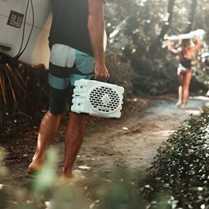 Turtlebox Gen 2: Loud! Outdoor Portable Bluetooth Speaker | Rugged, Waterproof, Impact Resistant (Rich, Full Sound, Plays to 120db, Pair 2X for True L-R Stereo), White