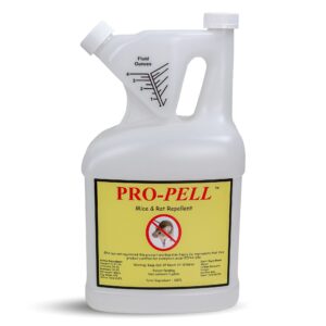 one gallon jug pro-pell rodent repellent repells mice & rats. makes 10 gallons