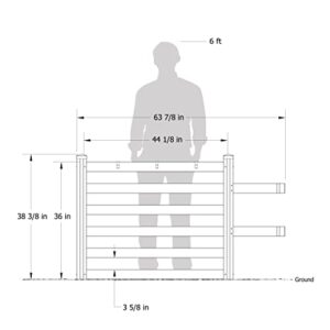 Zippity Outdoor Products ZP19061 36" W x 64" L x 38" H Zippity Poolside Deckbox Storage Organizer