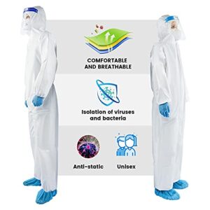 YIBER Hazmat Suits | 7 Sizes & Multiple Specifications Options | Heavy-duty Full Body Protective Suits Pressed From PPSB Material & PE film | Safe & Suitable For Countless Applications