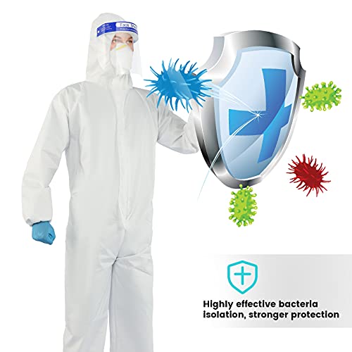 YIBER Hazmat Suits | 7 Sizes & Multiple Specifications Options | Heavy-duty Full Body Protective Suits Pressed From PPSB Material & PE film | Safe & Suitable For Countless Applications