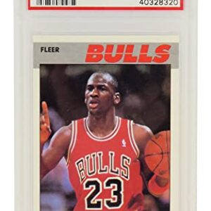 Michael Jordan (Chicago Bulls) 1987 Fleer Basketball (2nd Year Card) #59 - PSA 9 MINT