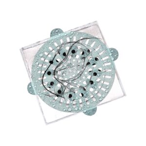 20pcs drain hair catcher, disposable hair stopper for bathtub drain clear the clog with ease shower drain hair catcher sticker mesh hair drain cover