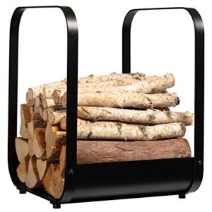homstor 18 inch firewood rack indoor/outdoor log holder