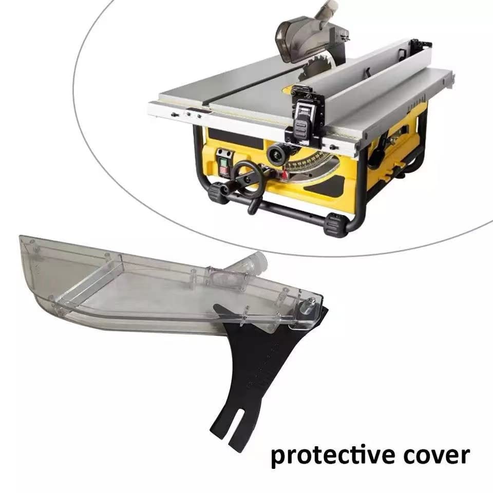 Stand Table Saw Protective Cover-Table Saw Protective Covers-Table saw dust cover-table saw blade guard-Anti Dust Case Clear Plastic Guard for 6-12 Inch Saw (R-shaped universal 6-10in)