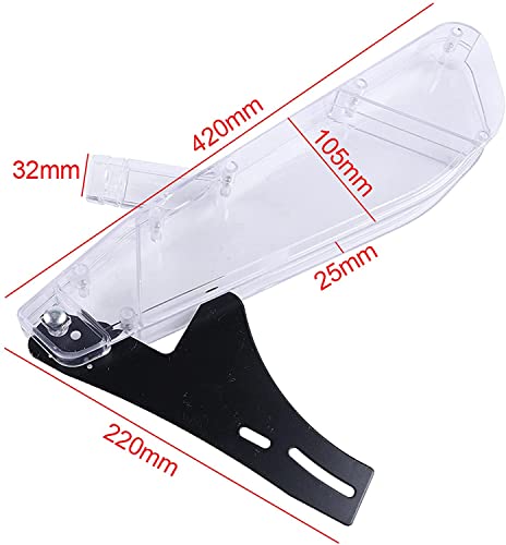 Stand Table Saw Protective Cover-Table Saw Protective Covers-Table saw dust cover-table saw blade guard-Anti Dust Case Clear Plastic Guard for 6-12 Inch Saw (R-shaped universal 6-10in)