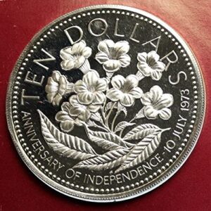 1975 bs 1975 the bahamas independence flowers vintage old 10 dollars good uncertified