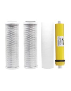 american water solutions compatible watts replacement water filters for wp-4v reverse osmosis system w/ 50 gpd membrane 560018