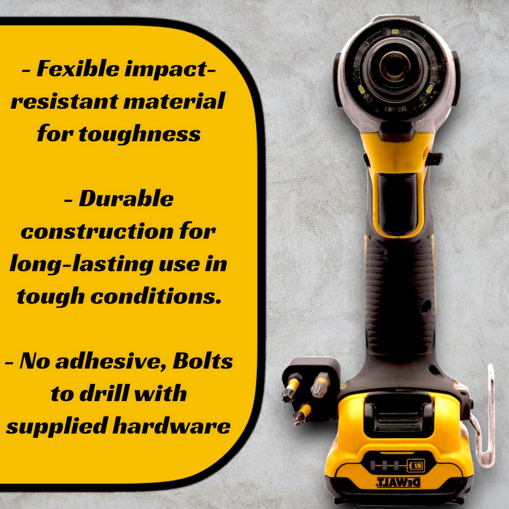 BT//FX Drill Bit Holder - DeWalt, Cordless Tools, Impact Drivers, Accessories, Replace Magnetic