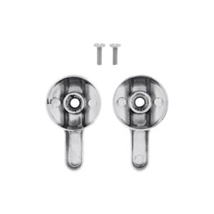 Empire Faucets Bathtub Faucet Handles - Chrome Replacement Bathtub Faucet Knobs - 17pt Broach Metal Lever Shower Handles