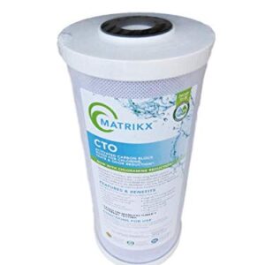 KX Technologies Matrikx 10 Full Flow CTO Carbon Block Filter now with Chloramine Reduction, 4.5 x 10, 32-450-10-MATRIKX