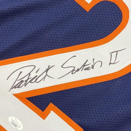 Autographed/Signed Patrick Surtain II Denver Blue Football Jersey JSA COA