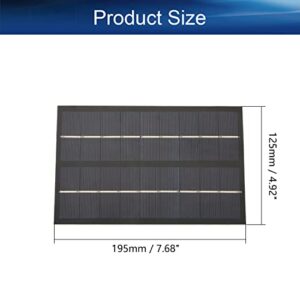 Bettomshin 1Pc 9V 3W Mini Solar Panels Cells, Polycrystalline Solar Cells Micro Solar Panel Module for Light Electric Toys Solar Battery Charger DIY Solar Syatem Kits (7.68" x 4.92"/195mm x 125mm)