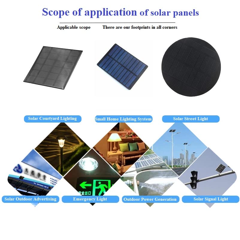 Bettomshin 1Pc 5V 1.3W Mini Solar Panels Cells, Polycrystalline Solar Cells Micro Solar Panel Module for Light Electric Toys Solar Battery Charger DIY Solar Syatem Kits (4.33" x 3.15"/110mm x 80mm)
