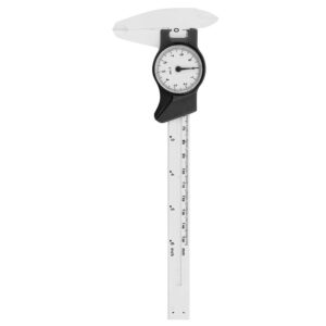 6Inch Vernier Dial Caliper, 0-150mm Plastic Dial Vernier Caliper Ruler Gauge, Plastic Dial Caliper Vernier Caliper Gauge DIY Tools - 0.1mm Read Value Imperial Standard(White)