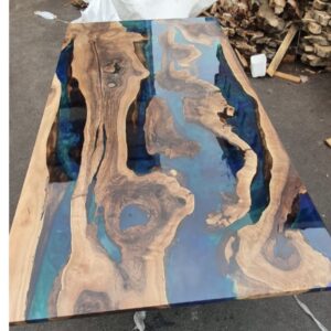 Custom Order for Mr Daniel Ward, Wood Epoxy Dining Table, Epoxy Dining Table, Natural Wood, Epoxy Table Top, Piece Of Conversation