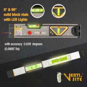 PREXISO 135Ft Mini Laser Measure Rechargeable, Measure Pythagorean Modes, Distance, Area, Volume & PREXISO 2-in-1 Laser Level Spirit Level