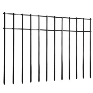 adavin small/medium animal barrier fence,25pack 20in(l) x12in(h) dog digging fence barrier, garden fence animal barrier for dogs rabbits raccoons, metal fence panel for outdoor patio.total 42ft(l)