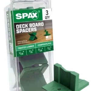 SPAX Deck Board Spacer, for All Types of Deck Boards,3 Pack, Four Most Common Spacing Dimensions