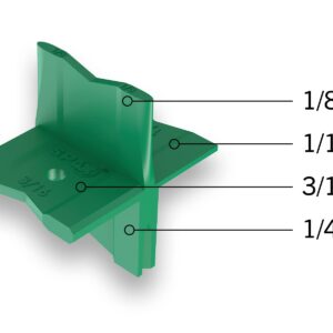 SPAX Deck Board Spacer, for All Types of Deck Boards,3 Pack, Four Most Common Spacing Dimensions